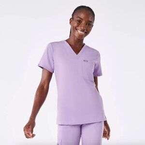 FIGS Lavender Dew Color Catarina One-Pocket Scrub Top